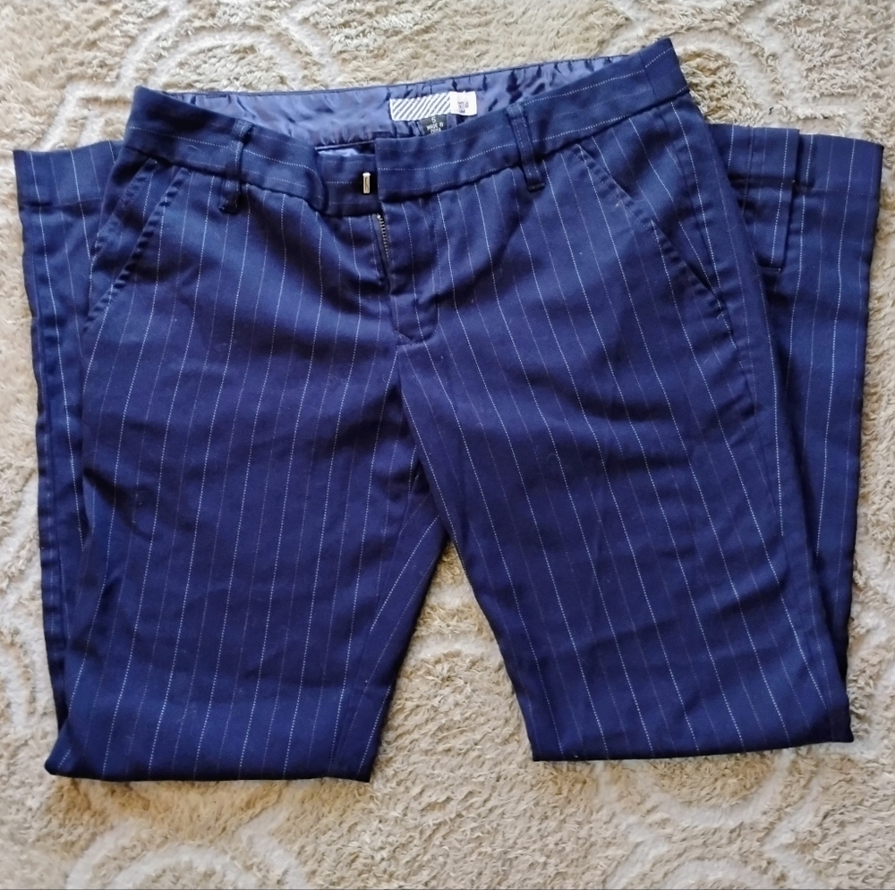 Volcom Women's Navy Pinstripe Pants